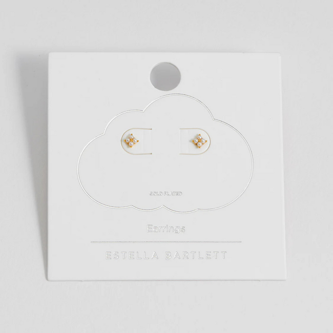 Estella Bartlett Oorbellen - Mini Pearl Flowers - Gold