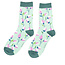 Miss Sparrow Sokken - Ditsy Flowers - Mint