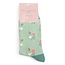 Miss Sparrow Sokken - Mini Floral - Duck Egg