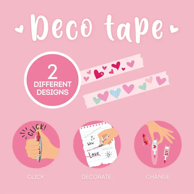 Legami Decoration Tape Pen - Hearts