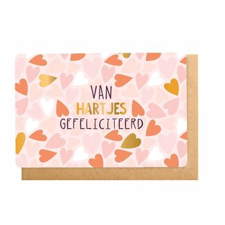 Enfant Terrible Wenskaart - Van Hartjes Gefeliciteerd