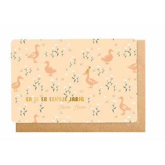 Enfant Terrible Wenskaart - Er is er Eendje Jarig