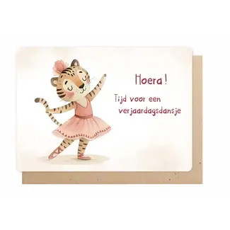 Enfant Terrible Wenskaart - Hoera! Tijd voor een verjaardagsdansje