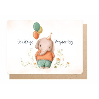 Enfant Terrible Wenskaart - Gelukkige Verjaardag