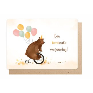 Enfant Terrible Wenskaart - Een Bereleuke verjaardag!