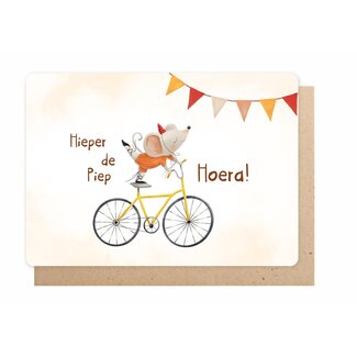 Enfant Terrible Wenskaart - Hieper de Piep Hoera!