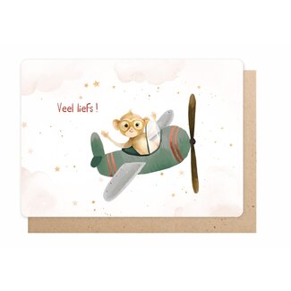 Enfant Terrible Wenskaart - Veel Liefs