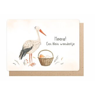 Enfant Terrible Wenskaart - Hoera! Een klein Wondertje