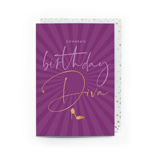 Enfant Terrible Wenskaart - Birthday Diva!