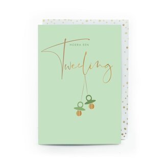 Enfant Terrible Wenskaart - Hoera een Tweeling