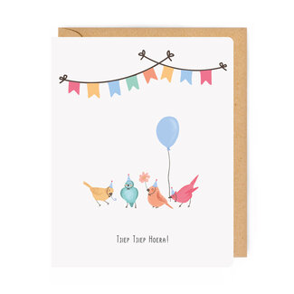 Enfant Terrible Maxi Wenskaart - Tjiep Tjiep Hoera!