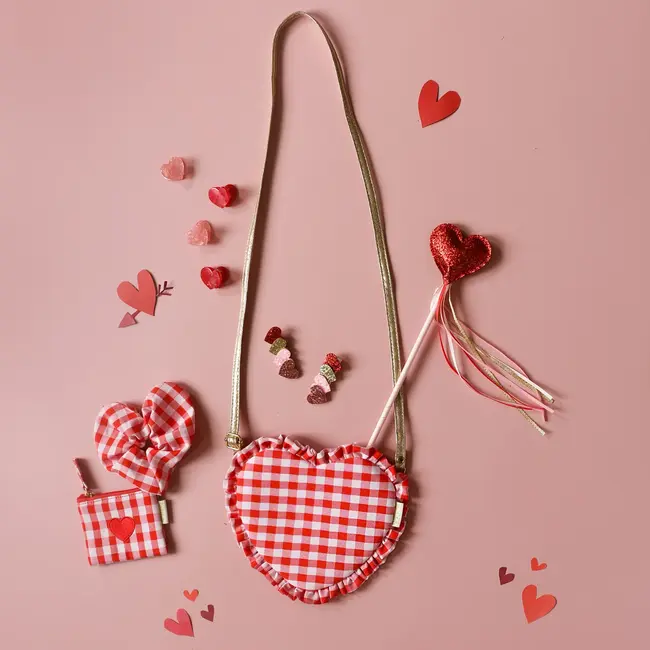 Rockahula Tas - Gingham Ruffle Love Heart