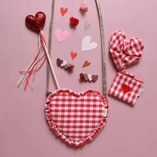 Rockahula Tas - Gingham Ruffle Love Heart