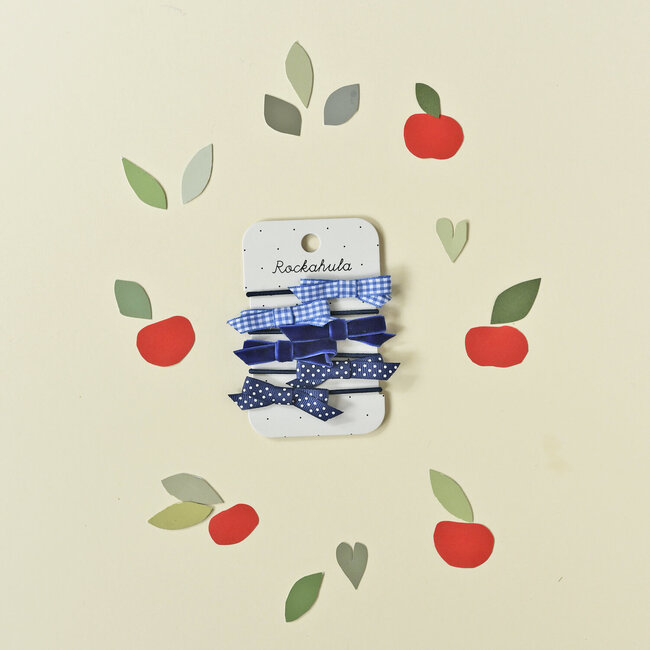 Rockahula Haarelastiekjes - School Bow Blue