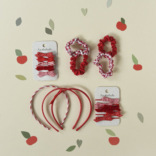 Rockahula Haarspeldjes - School Bow Red