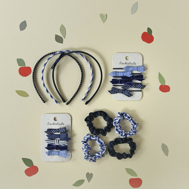 Rockahula Haarspeldjes - School Bow Blue
