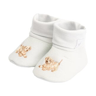 Wrendale Embroided Booties - Little Paws
