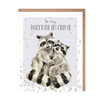 Wrendale Wenskaart - Partners in Crime