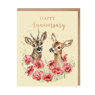 Wrendale Wenskaart - Happy Anniversary