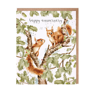 Wrendale Wenskaart - Happy Anniversary