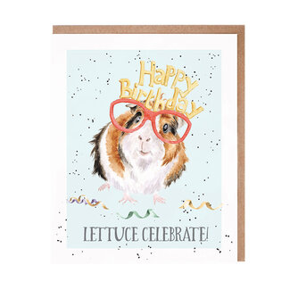Wrendale Wenskaart - Happy Birthday! Lettuce Celebrate