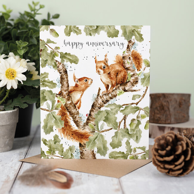 Wrendale Wenskaart - Happy Anniversary