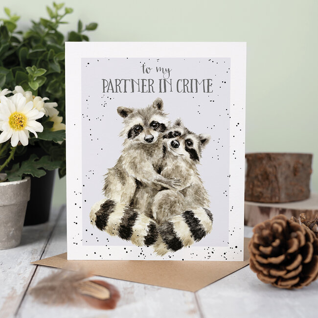 Wrendale Wenskaart - Partners in Crime