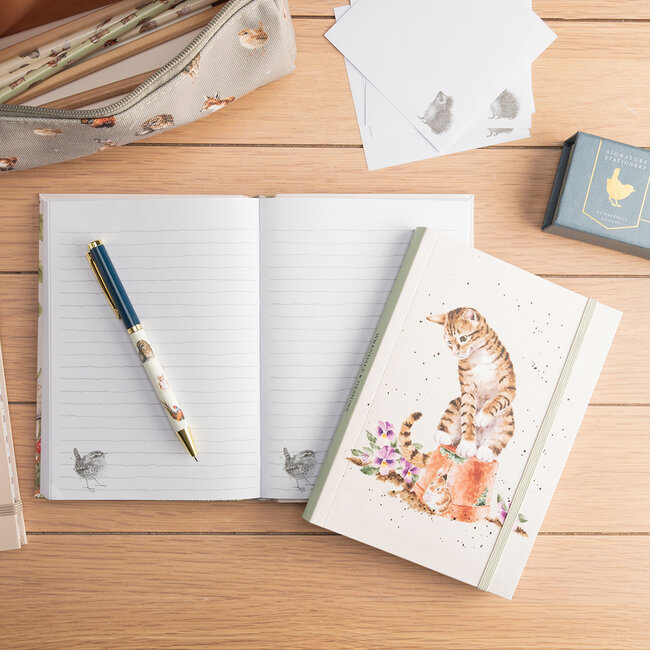 Wrendale Flexi Notebook - Cat - Hide & Squeak