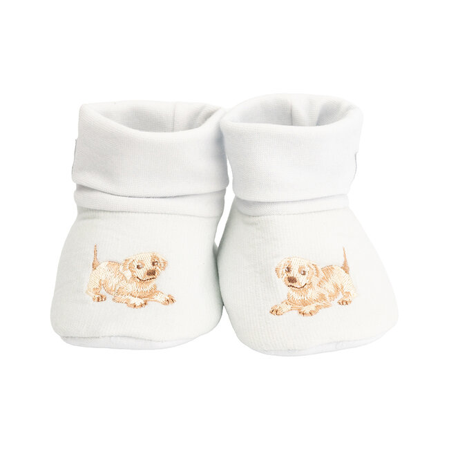 Wrendale Embroided Booties - Little Paws
