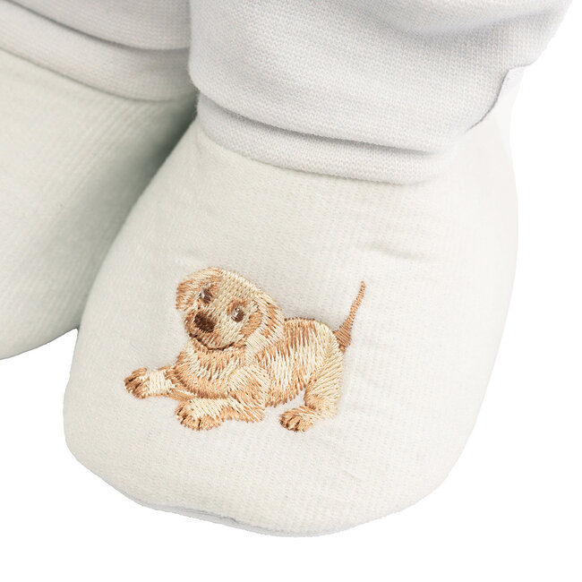 Wrendale Embroided Booties - Little Paws