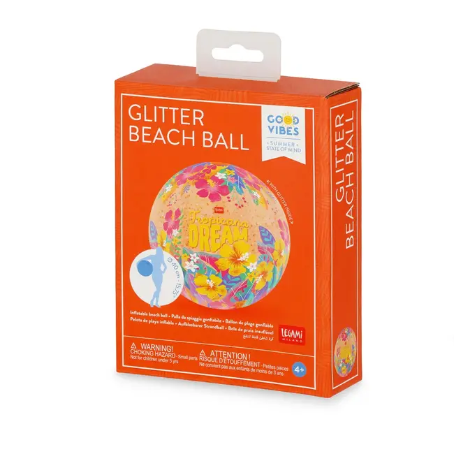 Legami Opblaas Strandbal Glitter - Tropicana Dream