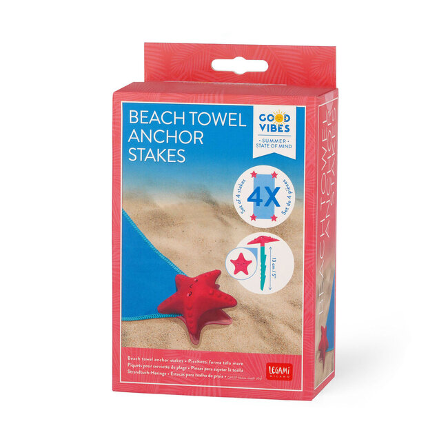 Legami Beach Towel Anchor Set - Starfish