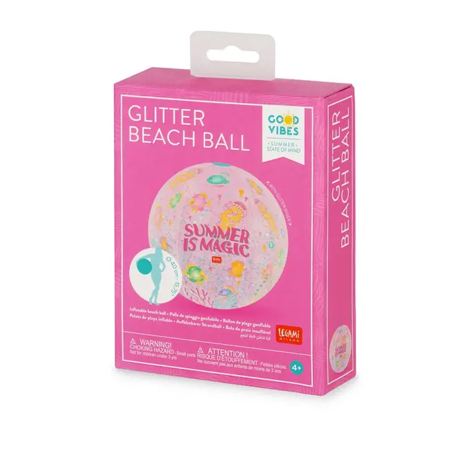 Legami Opblaas Strandbal Glitter - Summer is Magic
