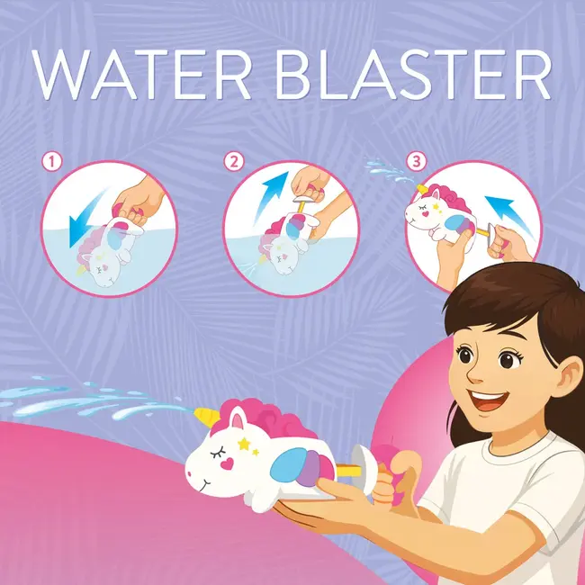 Legami Water Blaster - Unicorn