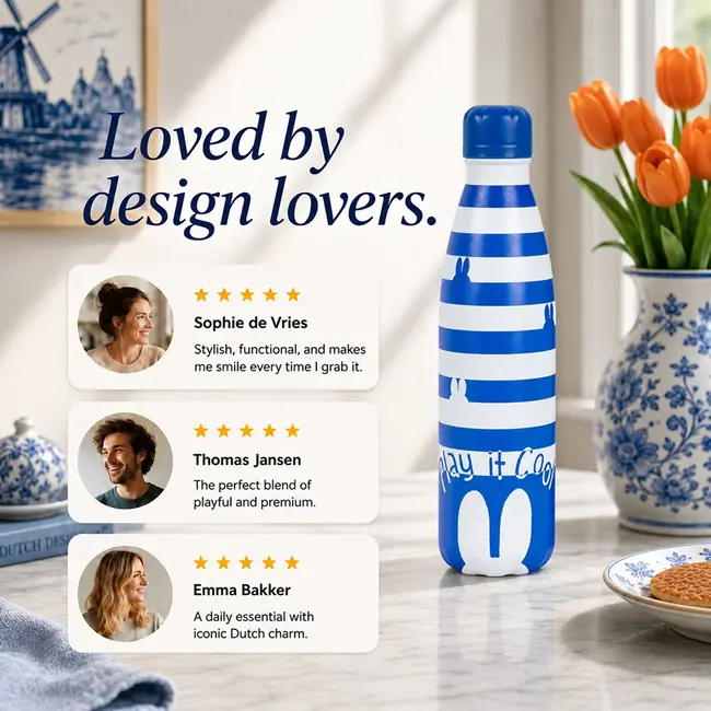 Izy Bottles Nijntje - Blue/white - Travel Bottle 500ml