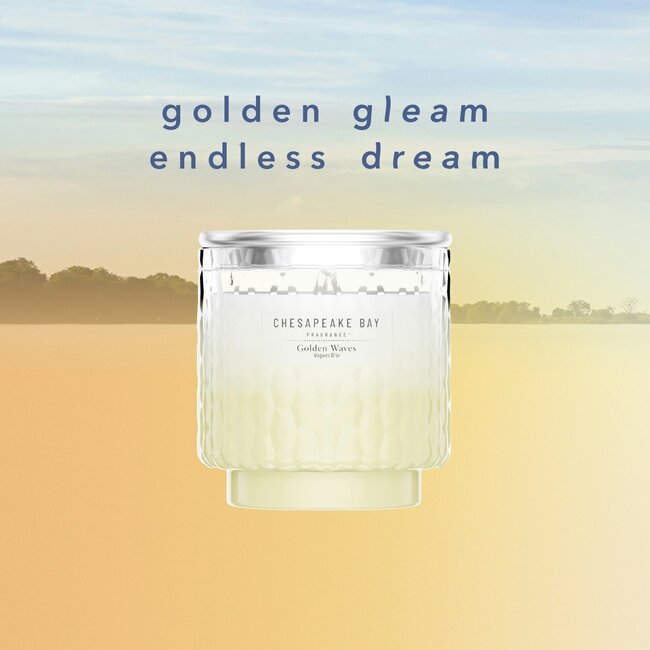 Chesapeake Bay Golden Waves - Large Candle