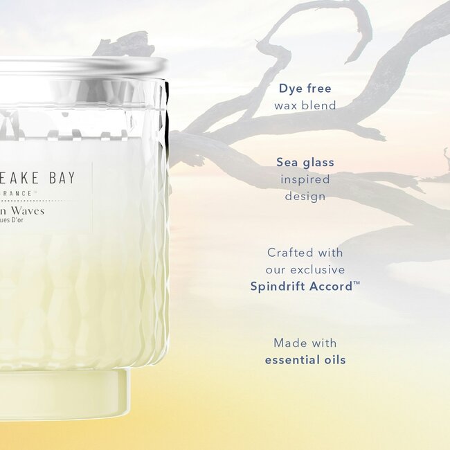 Chesapeake Bay Golden Waves - Medium Candle