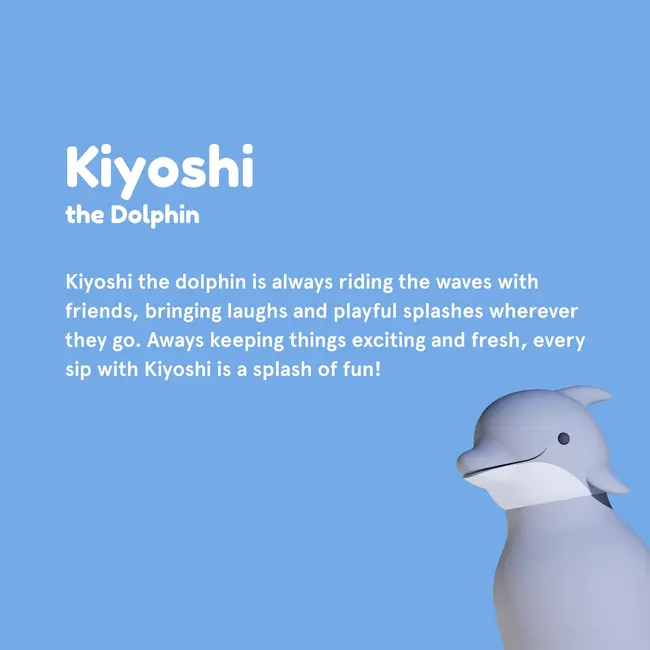 Asobu Bestie Bottle to Go - Dolphin