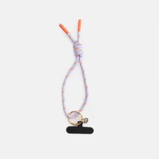 Caroline Gardner Phone Strap Short - Lilac & Orange