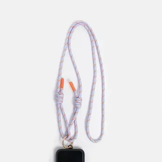 Caroline Gardner Phone Strap - Lilac & Orange