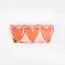 Caroline Gardner Brillendoos - Pink & Orange Hearts