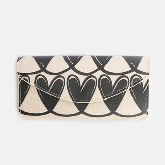 Caroline Gardner Portefeuille Long - Mono Hearts
