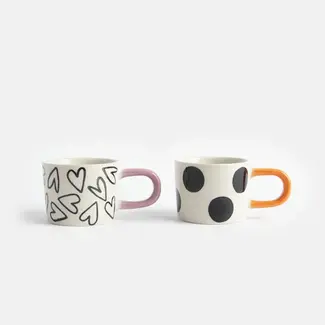 Caroline Gardner Set 2 Espressokopjes - Spots