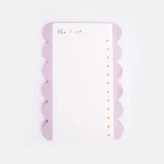 Caroline Gardner Notepad - Scallop Lilac