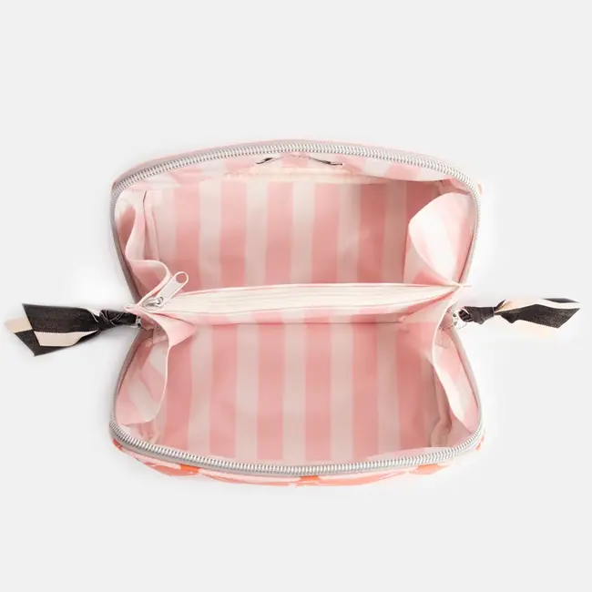 Caroline Gardner Toilettas - Pink & Orange Hearts
