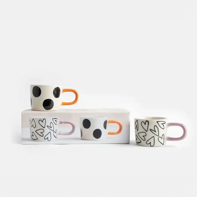 Caroline Gardner Set 2 Espressokopjes - Spots