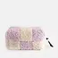 Caroline Gardner Toilettas - Teddy Check Lilac