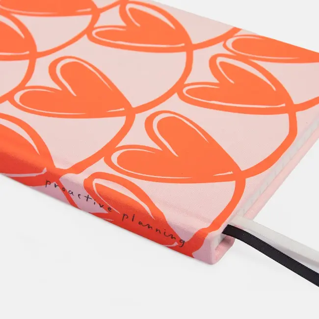 Caroline Gardner Notitieboek - Pink & Orange Hearts