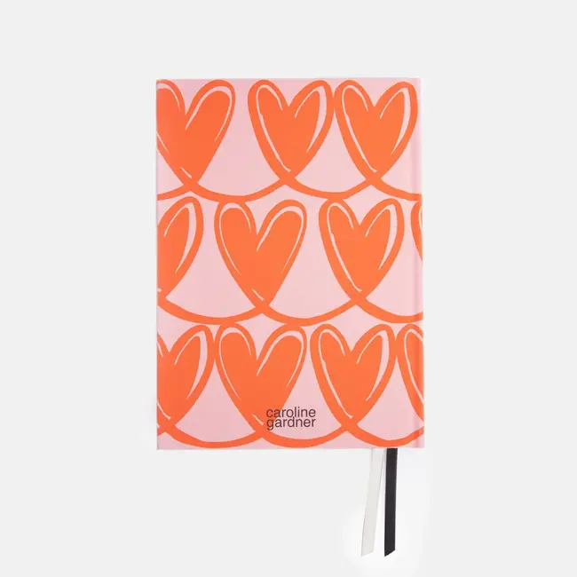 Caroline Gardner Notitieboek - Pink & Orange Hearts