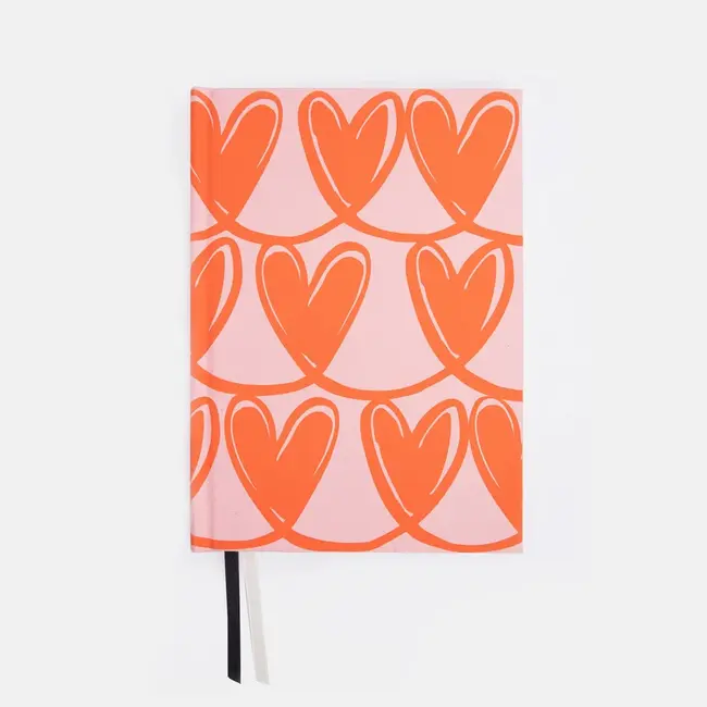Caroline Gardner Notitieboek - Pink & Orange Hearts